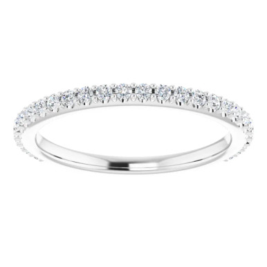 Viviana Straight Pave Diamond Wedding Ring (1/2 TCW)