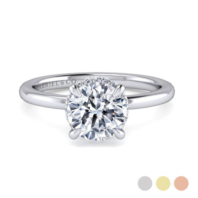 Rainah Hidden Halo Solitaire Setting