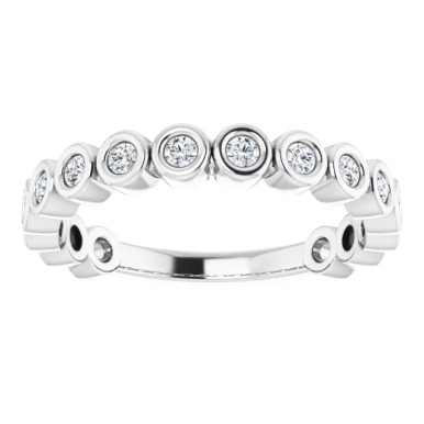 Lindsay Straight Bezel Diamond Wedding Ring (1/3 TCW)