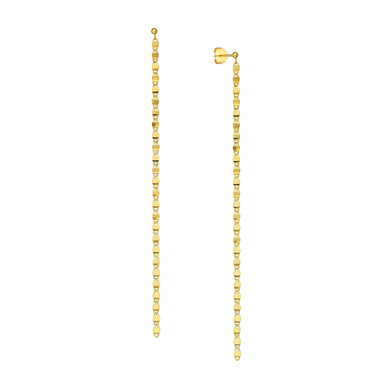 Aubrey 14K Yellow Gold Valentino Chain Shoulder Duster Earrings