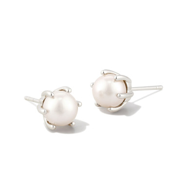 Kendra Scott Ashton Stud Earrings in White Pearl