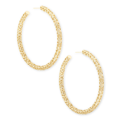 Kendra Scott Maggie Hoop Earrings in Filigree