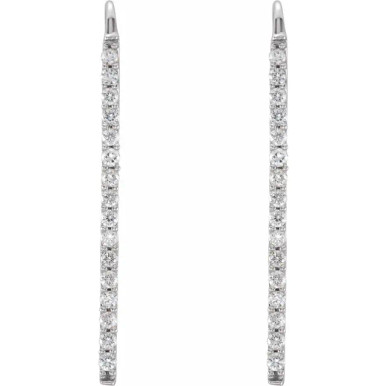 Augustine 14K Gold Diamond Bar Drop Earrings (1/3 TCW)