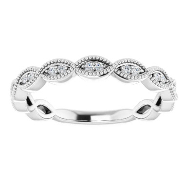 Selma Vintage-Inspired Diamond Wedding Ring (1/10 TCW)