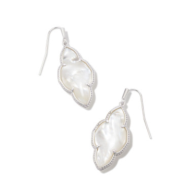 Kendra Scott Abbie Drop Earrings in Ivory Mother of Pearl