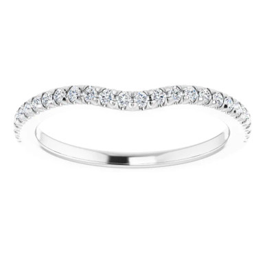 Sydney Curved Diamond Wedding Ring (1/4 TCW)