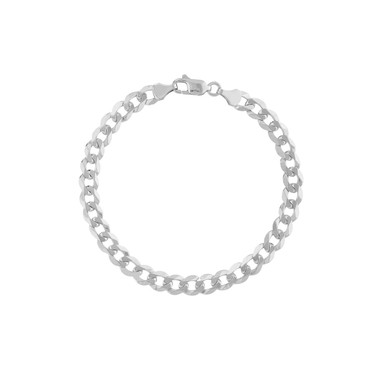 7MM 14K Gold Curb Chain Bracelet