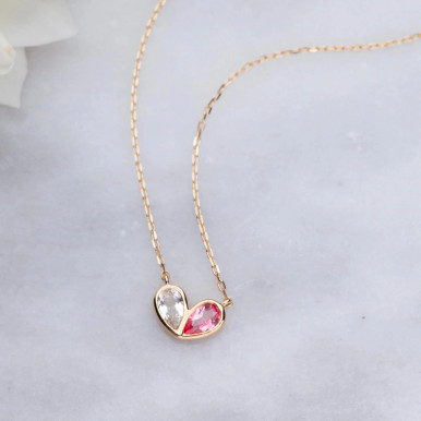 La Kaiser Forever in My Heart 14K Yellow Gold Topaz Pendant Necklace