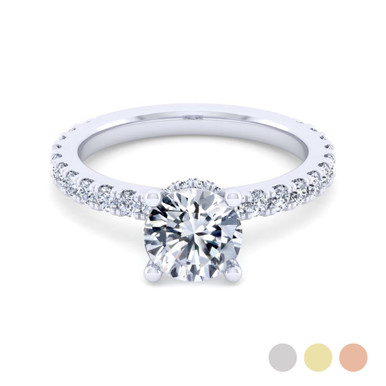 Brooke Straight Hidden Halo Setting