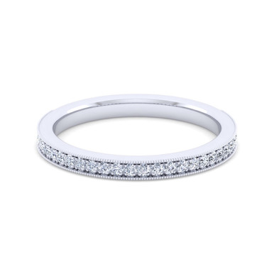 Jennifer Straight Pave Diamond Wedding Ring (1/4 TCW)