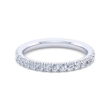 Ariana Straight Pave Diamond Wedding Ring (1/2 TCW)