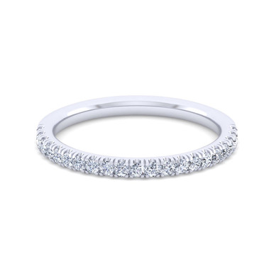 Mercer Straight Pave Diamond Wedding Ring (1/4 TCW)