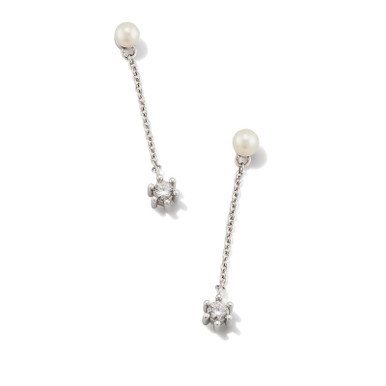 Kendra Scott Leighton Pearl Linear Drop Earrings
