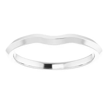 Jocelyn Curved Knife Edge Wedding Ring