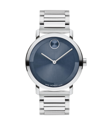 Movado 40MM BOLD Evolution 2.0 Blue Men s Watch Gage Diamonds