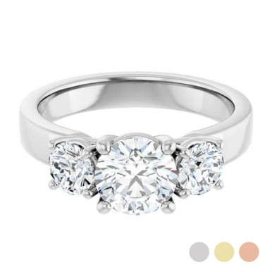 Madison Three Stone Setting