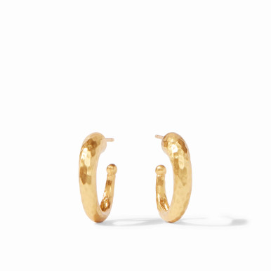 Julie Vos Small Hammered Hoop Earrings
