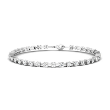 Orbit 14K White Gold Lab Grown Diamond Interval Tennis Bracelet (2 1/2 TCW)