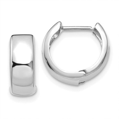Julia 14K White Gold Huggie Earrings