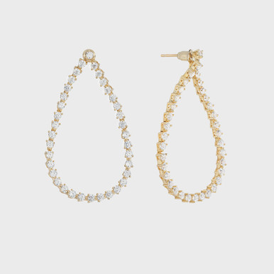 SHASHI Gold Sophia Hoop Earrings