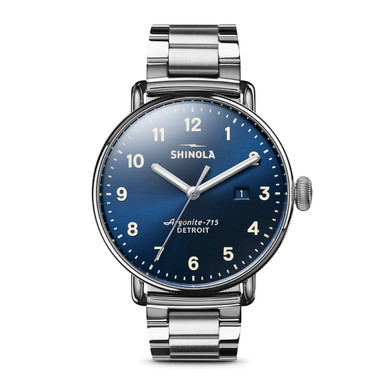 Shinola 43MM Canfield Blue Men's Watch