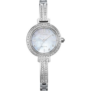 Citizen 25MM Silhouette Crystal Mother-of-Pearl Women's Watch