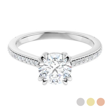 Valentina Double Claw Prong Straight Setting