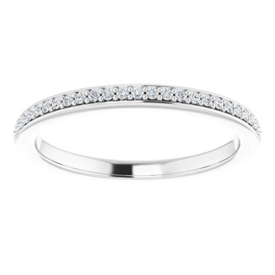Valentina Straight Diamond Wedding Ring (1/5 TCW)