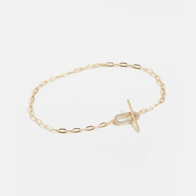 SHASHI Gold Jade Pave Braelet