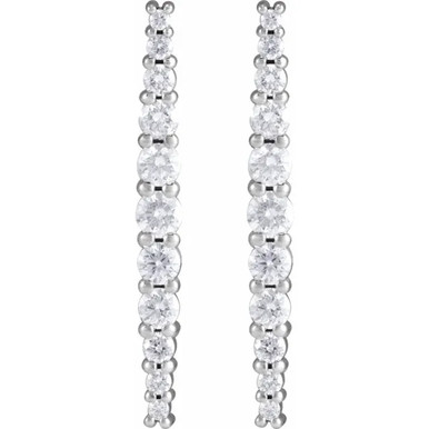 Anna 14K Gold Lab-Grown Diamond Graduated Drop Earrings (1/2 TCW)