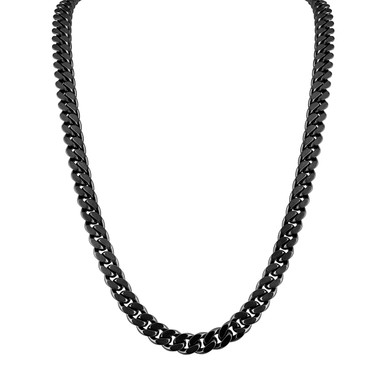 Bulova 10MM Gunmetal Stainless Steel Latin GRAMMY® Curb Chain