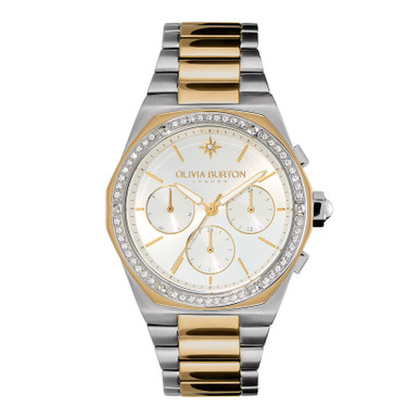Olivia Burton 38MM Hexa Multi-Function Two-Tone Women's