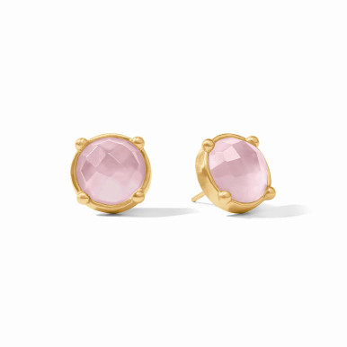 Julie Vos Honey Stud Earrings in Iridescent Rose