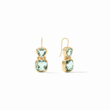 Julie Vos Aquitaine Earrings in Aquamarine Blue
