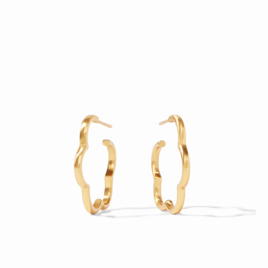 Julie Vos Small Gardenia Hoop Earrings