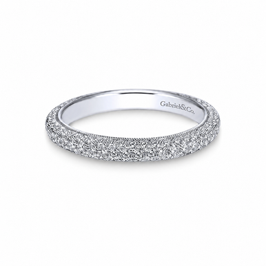 Kirsten Micro Pave Diamond Wedding Ring (7/8 TCW)