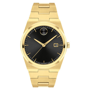 Movado 40MM BOLD Quest Gold Unisex Watch