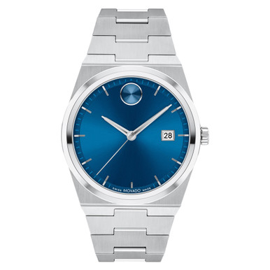 Movado 40MM BOLD Quest Blue Unisex Watch