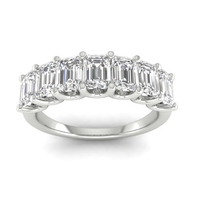 Berlin Seven-Stone Emerald Lab Grown Diamond Ring (1 2/5 TCW)