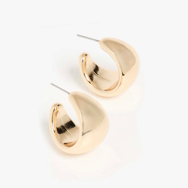 SHASHI Kasumi Gold Hoop Earrings