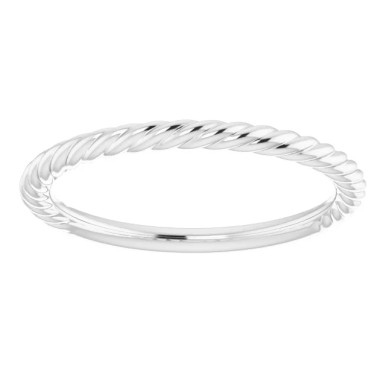 Sadie Straight Rope Wedding Ring
