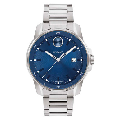 Movado 43MM Bold Verso Automatic Blue Men's Watch