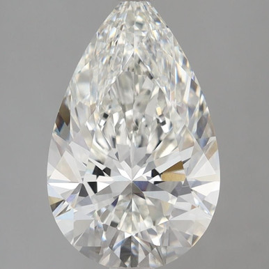 3.40CT Pear F VVS2 Lab Grown Diamond 7155