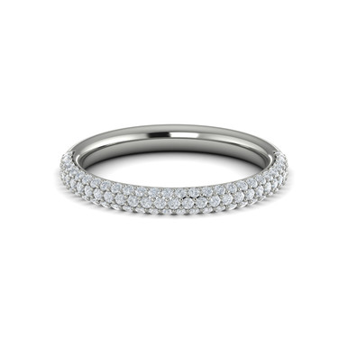 Sophie Micro Pave Straight Diamond Wedding Ring (1/2 TCW)
