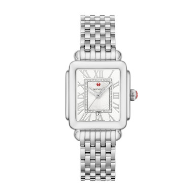 MICHELE 31MM Deco Madison Mid Stainless Steel Diamond Dial Watch