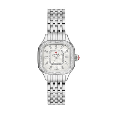 MICHELE 29MM Meggie Diamond Stainless Steel Watch