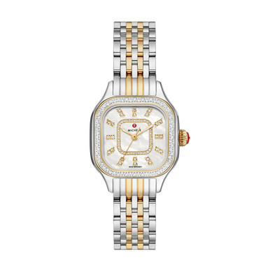 MICHELE 29MM Meggie Two-Tone Diamond Stainless Steel Watch