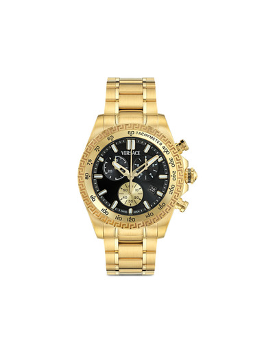 Versace Chrono X Men's Gold Tone Watch, 44 mm