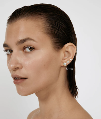 SHASHI Bezel Solitaire Stud