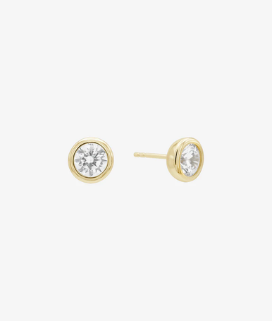 SHASHI Bezel Solitaire Stud